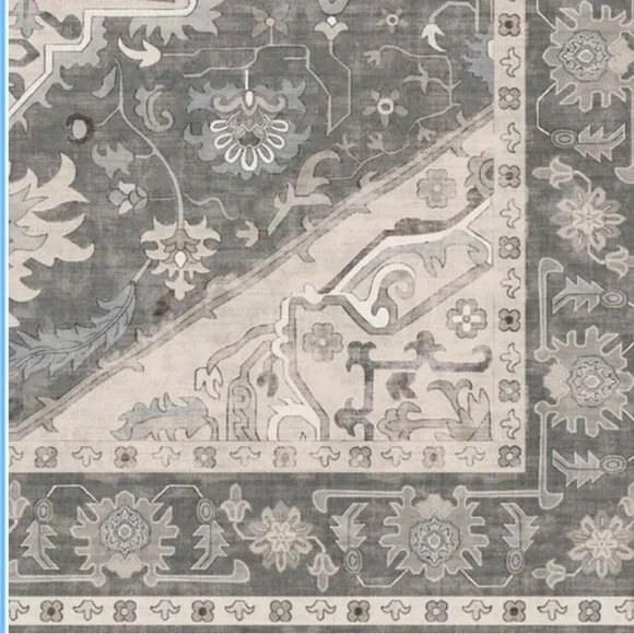 Washable Indoor Area Rug Darya, 5.3’ x 7.5’ - Picture 4 of 5